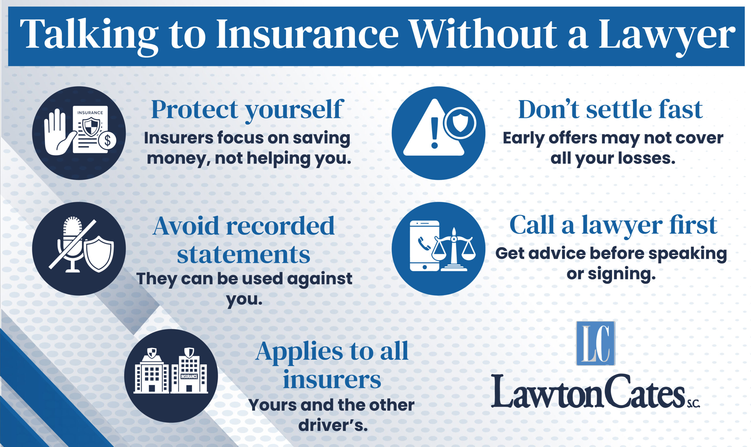 Talking to Insurance Without Lawyer