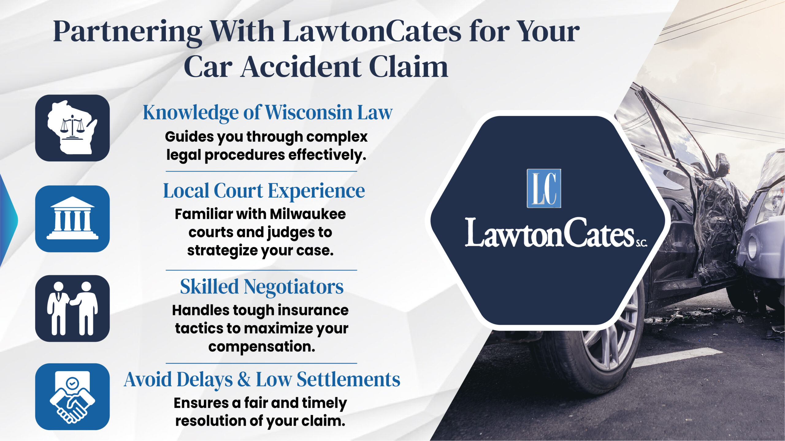 Milwaukee Car Accident Attorney - LawtonCates Helps With Car Accident Claims Scaled
